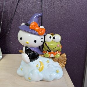 Hello Kitty Witch and Frog Figurine